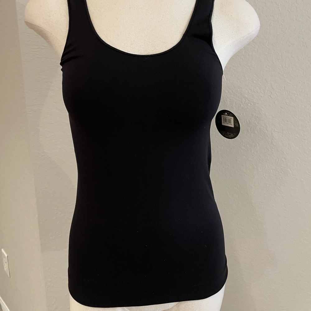 Shimera Black Round Neck Shapewear Sleeveless Camisole Tank Top XL NWT Nordstrom